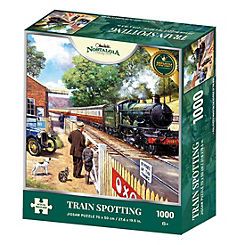 KidKraft Nostalgia Collection Train Spotting 1000 Piece Puzzle