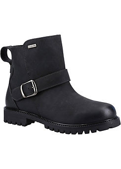 Kids Black Mini Wakely Boots by Hush Puppies