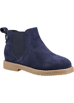 Kids Blue Mini Maddy Boots by Hush Puppies
