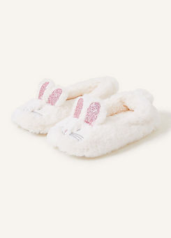 Kids Bunny Ballerina Slippers by Accessorize