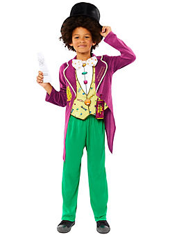 Kids Classic Willy Wonka Fancy Dress Costume by Roald Dahl