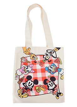 Kids Disney Mickey & Friends Picnic Canvas Tote Bag by Loungefly
