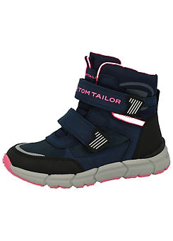 Kids Double Velcro Strap Ankle Boots by Tom Tailor