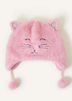 Kids Faux Fur Fluffy Cat Chullo Hat by Accessorize