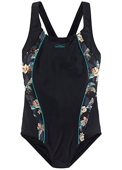 Kids Floral Print Racerback Swimsuit by Venice Beach