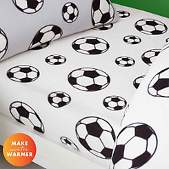 Kids Football Cosy Fleece Fitted Sheet by Catherine Lansfield