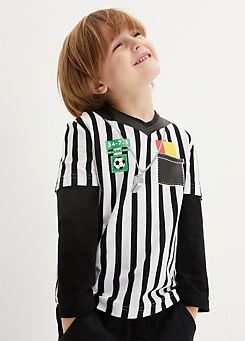Kids Football Referee Double Layer T-Shirt by bonprix