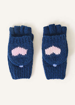 Kids Heart Capped Gloves by Accessorize