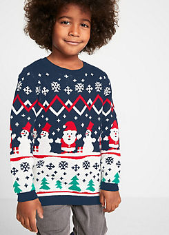 Kids Knitted Christmas Jumper by bonprix