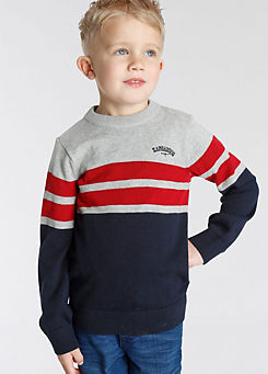 Kids Logo Embroidered Knitted Jumper by KangaROOS