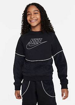 Kids Logo Print Sweatshirt by Nike