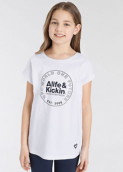 Kids Logo Print T-Shirt by Alife & Kickin