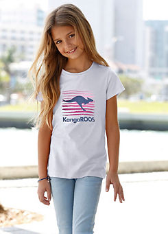 Kids Logo Print T-Shirt by KangaROOS