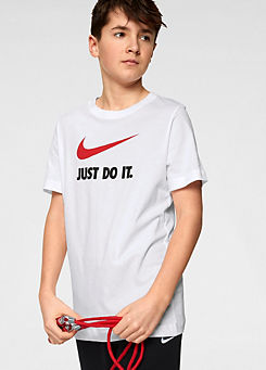 Kids Logo Print T-Shirt by Nike