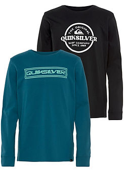 Kids Pack of 2 Long Sleeve Tops by Quiksilver