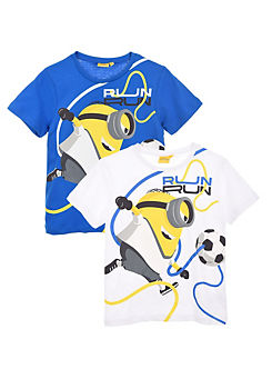 Kids Pack of 2 Minions Run Run T-Shirts by Suncity