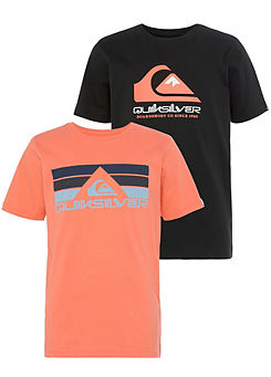 Kids Pack of 2 Rocky Cab Short Sleeve T-Shirts by Quiksilver