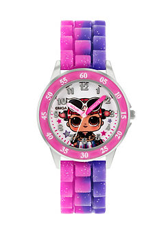 Kids Pink/Purple Silicon Strap Watch by L.O.L. Surprise!