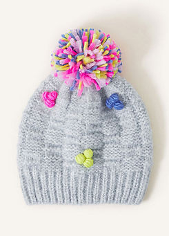 Kids Pom-Pom Beanie Hat by Accessorize