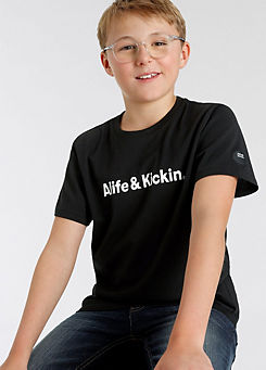 Kids Printed Basic T-Shirt by Alife & Kickin