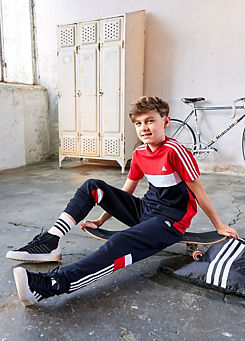 Kids Tiberio 3-Stripes Colourblock Joggers by adidas Sportswear