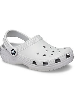 Kids White Classic Clogs by Crocs