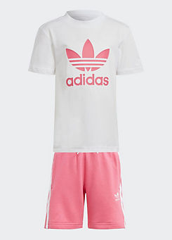 Kids ’Adicolor’ T-Shirt & Shorts Set by adidas Originals