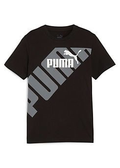 Kids ’Graphic Tee’ Logo Print T-Shirt by Puma