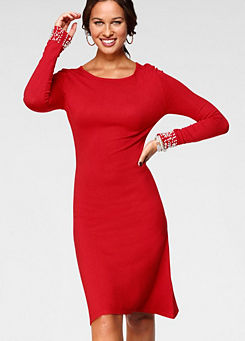 ladies red dress size 20