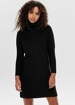 Knitted Long Sleeve Mini Dress by Only