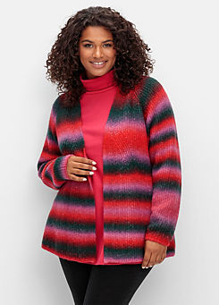 Knitted Stripe Cardigan by Sheego