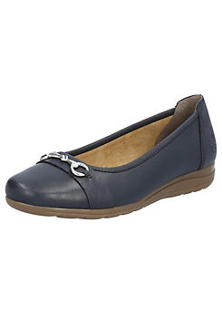 L9360 Ladies Blue Slip-On Shoes by Rieker