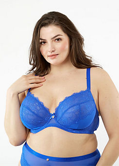 Lace & Logo Non-Padded Underwired Bra by Oola