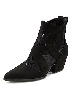 Lace Detail Ankle Boots by LASCANA