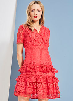 Lace Ruffle Dress by French Connection