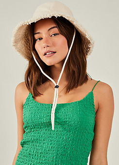 Lace Trim Bucket Hat by Accessorize