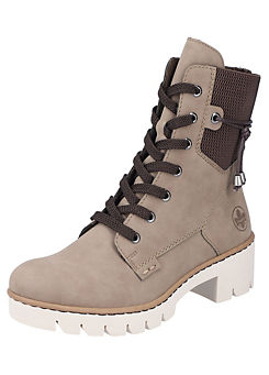 Lace-Up Ankle Boots by Rieker