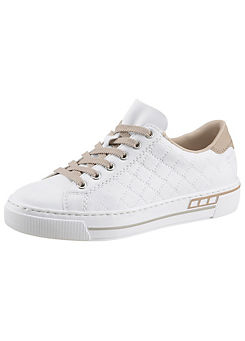 Lace-Up Patterned Platform Trainers by Rieker