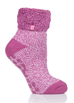 Ladies 1 Pr Lounge Socks Twist  by Heat Holders