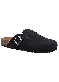 Ladies Black Bailey Closed Toe Mules by Hush Puppies