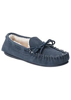 Ladies Blue Allie Slippers by Hush Puppies