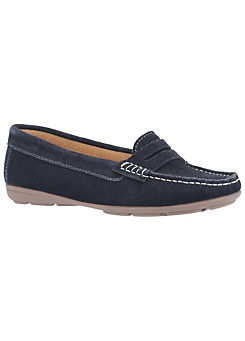 Ladies Blue Margot Shoes by Hush Puppies