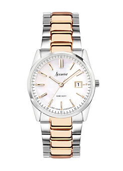Ladies Everyday Two Tone Stainless Steel Bracelet 30mm Watch by Accurist