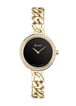 Ladies Jewellery Gold Stainless Steel Chain Analogue 18mm Watch by Accurist