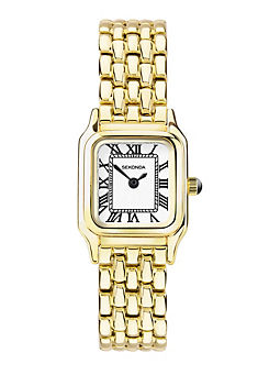 Ladies Monica Gold Alloy Bracelet with White Dial Watch by Sekonda