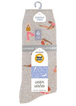 Ladies Namaste Lie Hobby Socks by Heat Holders