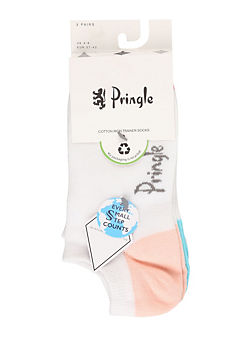 Ladies Pack of 3 Trainer Socks by Pringle