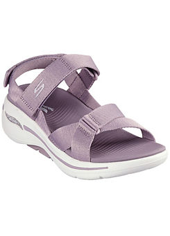Ladies Purple Go Walk Arch Fit Attract Sandals by Skechers