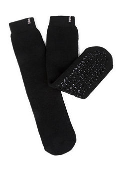 Ladies Recycled Black 3.0 Tog Thermal Original Slipper Socks by Totes