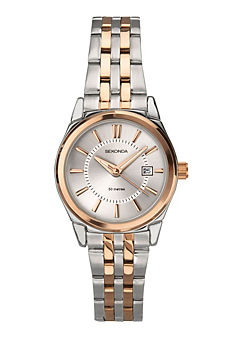 Ladies Riley Two Tone Stainless Steel Bracelet with Silver Dial Watch by Sekonda